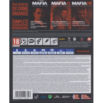 Mafia Trilogy PS4 GAMES Used-Μεταχειρισμένο