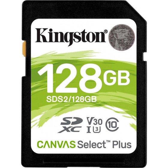 Kingston Flash card SD 128GB Canvas Select Plus (SDS2/128GB) (KINSDS2/128GB)