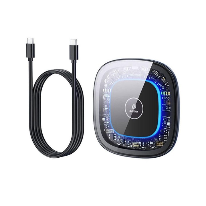 Remax Ασύρματος Φορτιστής (Qi Pad) 15W Μαύρος (RP-W76)