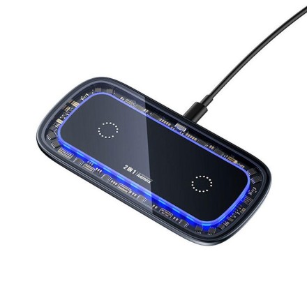 Remax Ασύρματος Φορτιστής (Qi Pad) 15W Μαύρος (RP-W75)