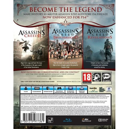 Assassin's Creed The Ezio Collection PS4 GAMES Used-Μεταχειρισμένο