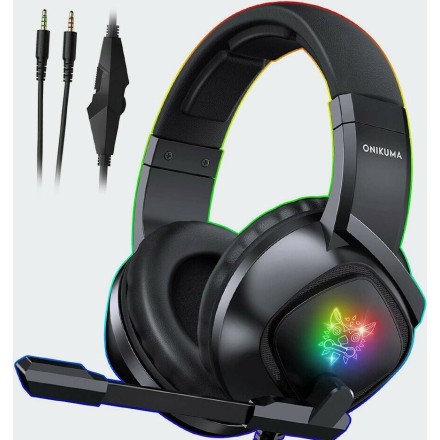 Onikuma K19 Over Ear Gaming Headset με σύνδεση 3,5mm/USB