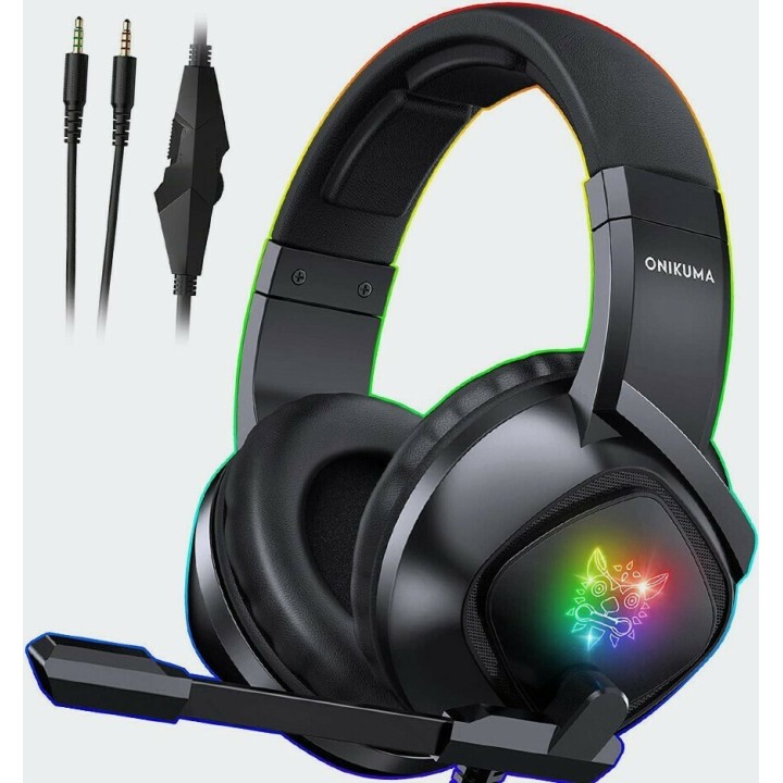 Onikuma K19 Over Ear Gaming Headset με σύνδεση 3,5mm/USB