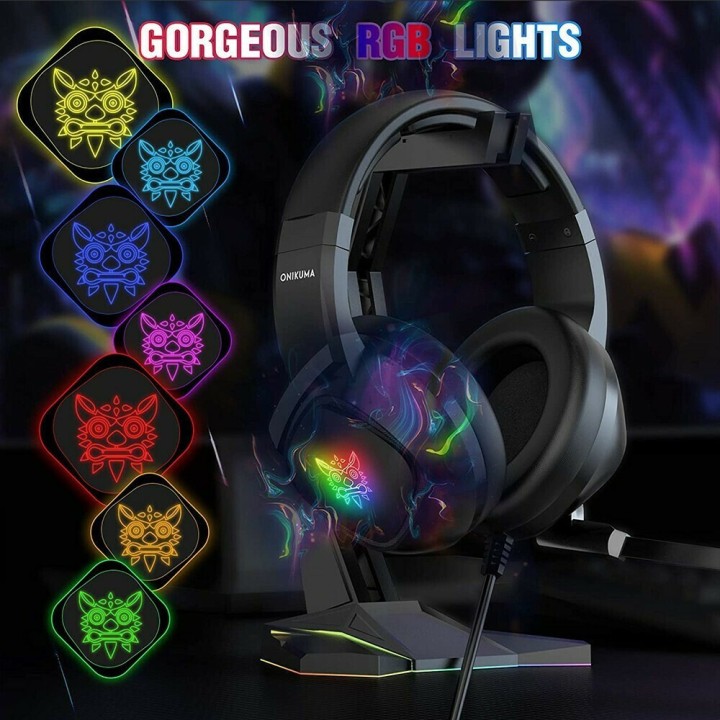 Onikuma K19 Over Ear Gaming Headset με σύνδεση 3,5mm/USB