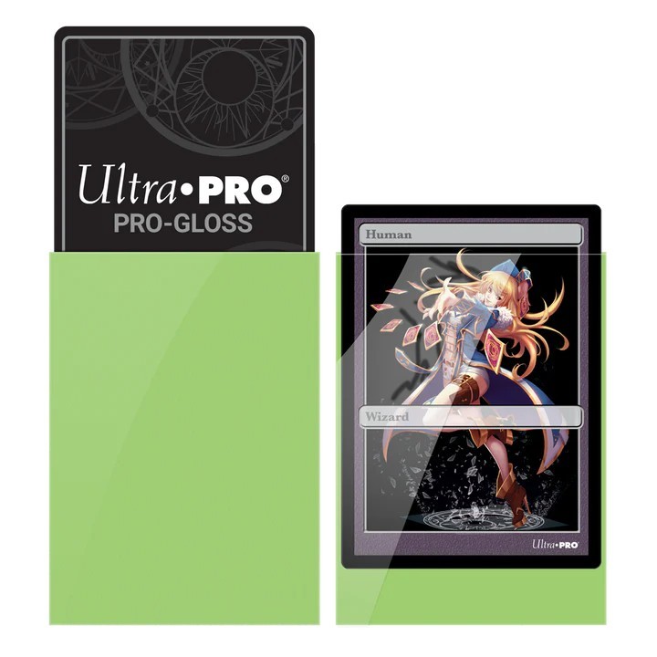 Ultra Pro Card Sleeves - Japanese Size Gloss (60) - Lime Green(REM84100)