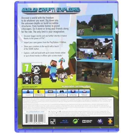 Minecraft PS4 GAMES Used-Μεταχειρισμένο(CUSA-00265)