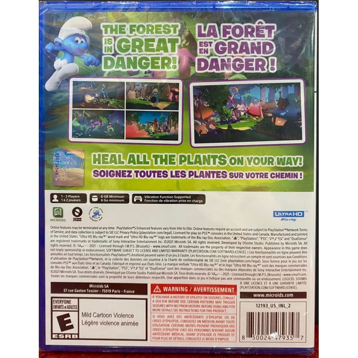 The Smurfs: Mission Vileaf PS5 Game