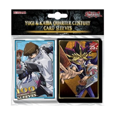 QUARTER CENTURY YUGI & KAIBA SLEEVES (100 Pack) Θήκες