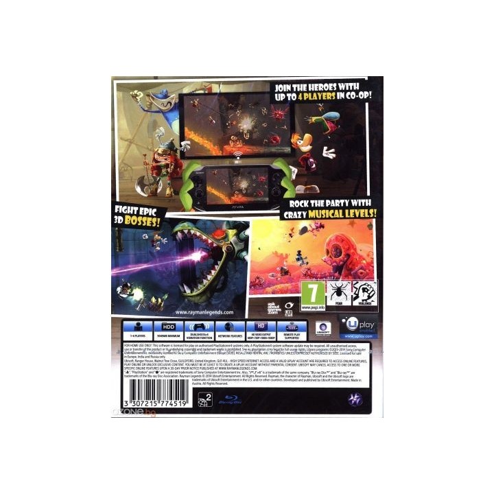Rayman Legends Hits Edition PS4 Game
