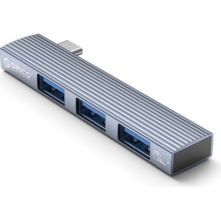 ORICO USB hub AH-W13, 3x θυρών, 5Gbps, USB-C σύνδεση, γκρι