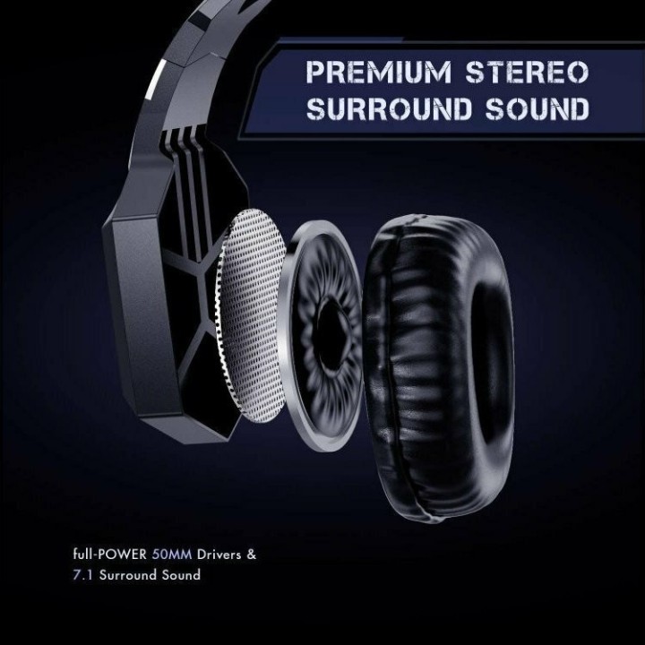Onikuma K8 Over Ear Gaming Headset με σύνδεση 3.5mm / USB