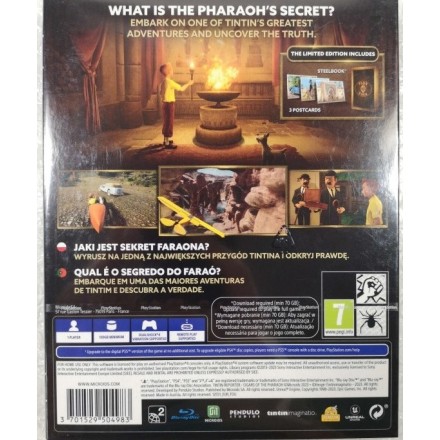 Tintin Reporter: Cigars of the Pharaoh Limited Edition PS4 Game