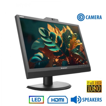 Used (A-) Monitor ThinkVision LT2223zwC LED/Lenovo/22"FHD/w/Camera/1920x1080/Wide/Black/w/Speakers/G