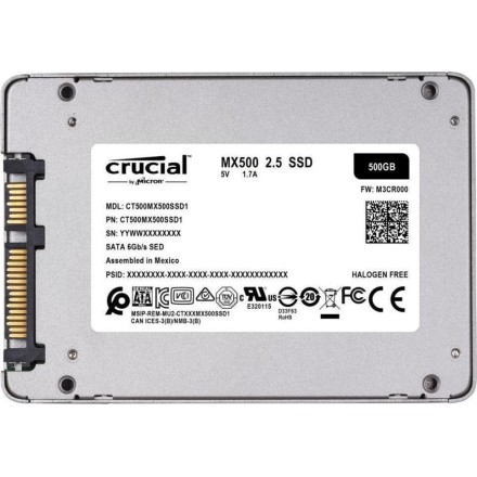 Crucial MX500 SSD 500GB 2.5'' SATA III