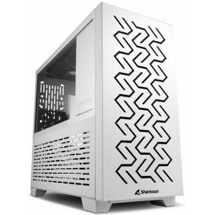 Sharkoon MS-Z1000 Midi Tower Κουτί Υπολογιστή με Πλαϊνό Παράθυρο Λευκό