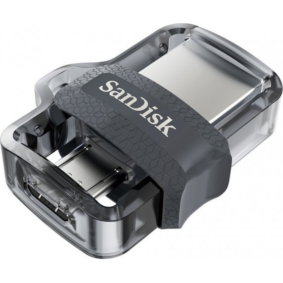 Sandisk Ultra Dual Drive M3.0 32GB USB 3.0 Stick με σύνδεση USB-A & micro USB-B Μαύρο