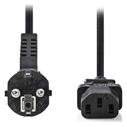 Nedis Schuko - IEC C13 Cable 2m Μαύρο (CEGB10000BK20)