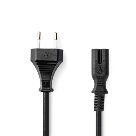 Nedis Euro - IEC C7 Cable 5m Μαύρο (CEGL11040BK50)
