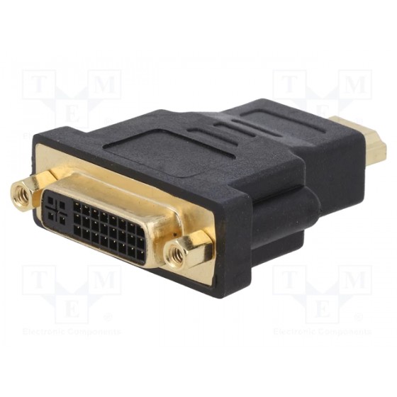 HDMI Adapter  Μετατροπέας HDMI Αρσενικό - DVI to θηλυκό και ανάποδα High Quality DETECH (17163)