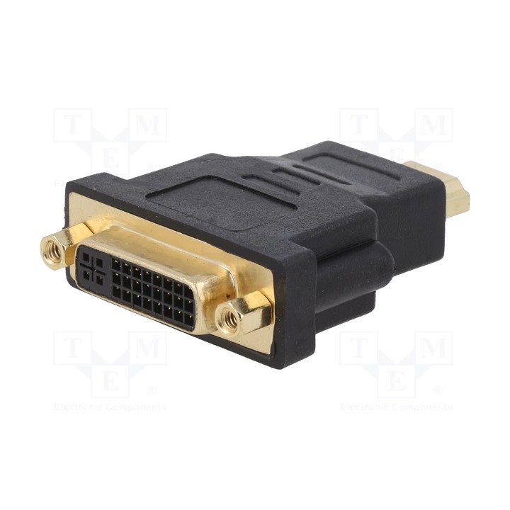 HDMI Adapter  Μετατροπέας HDMI Αρσενικό - DVI to θηλυκό και ανάποδα High Quality DETECH (17163)