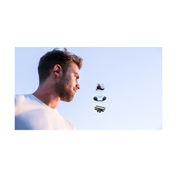 Riversong AirClip L3 In-ear Bluetooth Handsfree Ακουστικά με Θήκη Φόρτισης Μαύρα