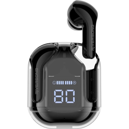 Riversong Airfly M2 In-ear Bluetooth Handsfree Ακουστικά με Θήκη Φόρτισης Μαύρα