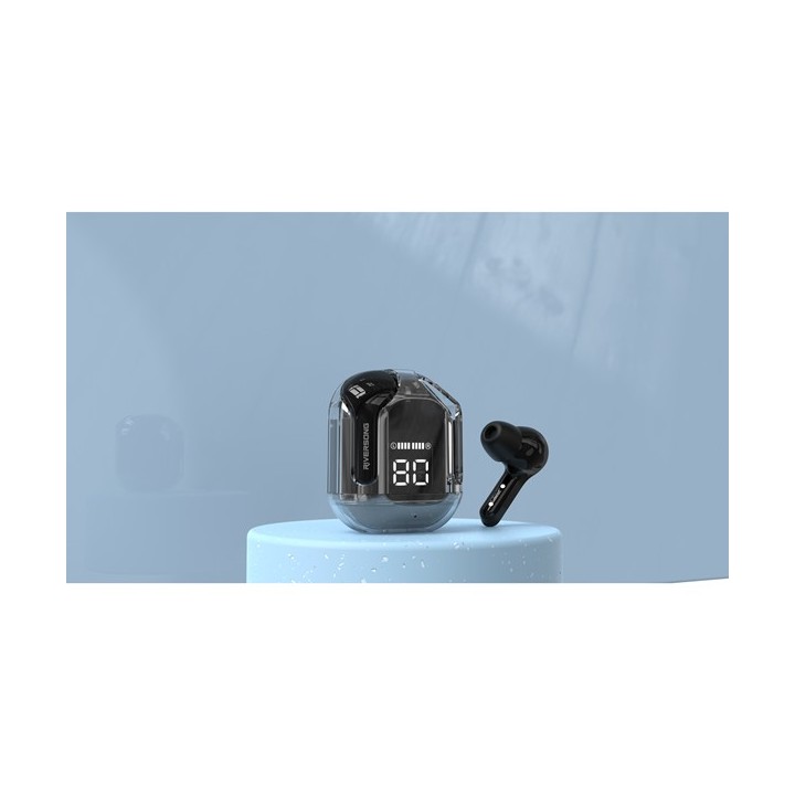 Riversong Airfly M2 In-ear Bluetooth Handsfree Ακουστικά με Θήκη Φόρτισης Μαύρα