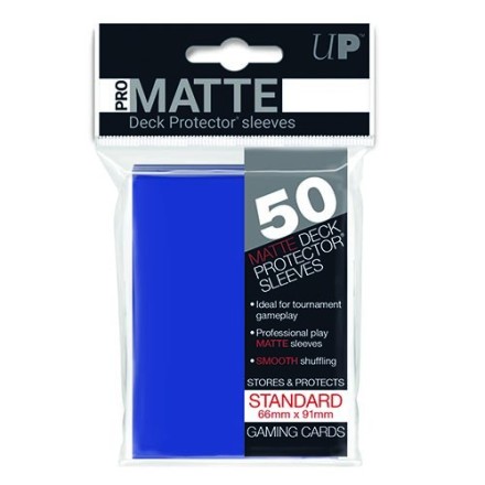 PRO-Matte Blue Standard Deck Protector (50ct) 66mm X 91mm(REM82653)