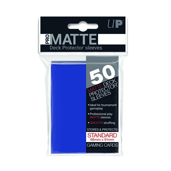 PRO-Matte Blue Standard Deck Protector (50ct) 66mm X 91mm(REM82653)