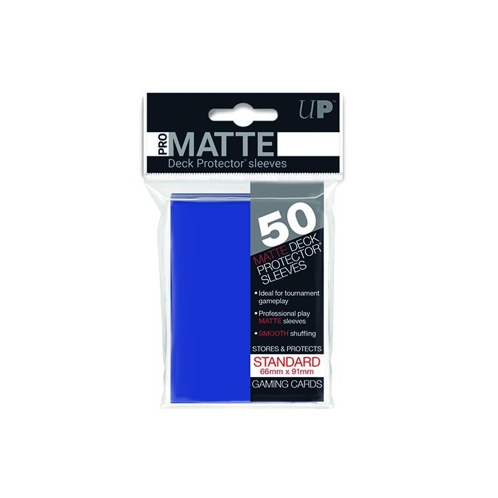 PRO-Matte Blue Standard Deck Protector (50ct) 66mm X 91mm(REM82653)