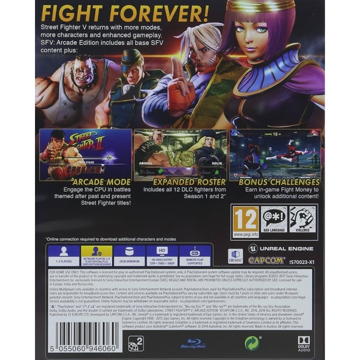 Street Fighter V Arcade Edition PS4 Game
