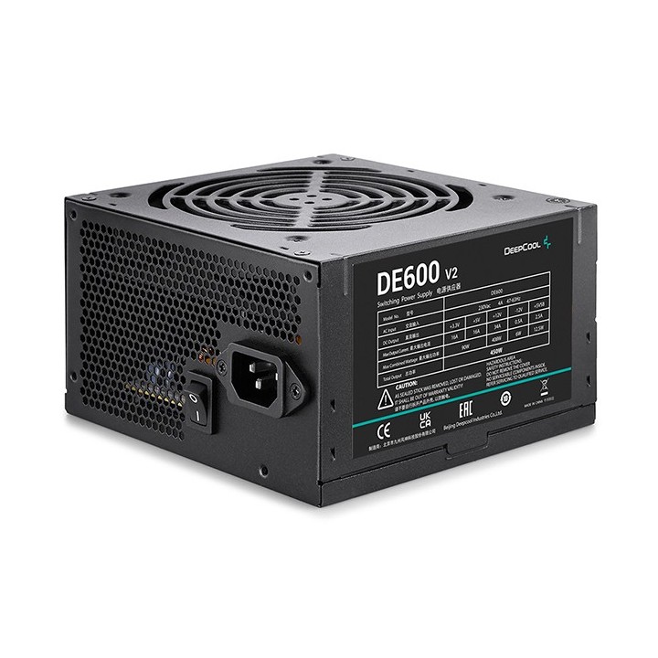 Τροφοδοτικό Η/Υ DEEPCOOL DE600 V2 450W υψηλής απόδοσης, σε μαύρο χρώμα