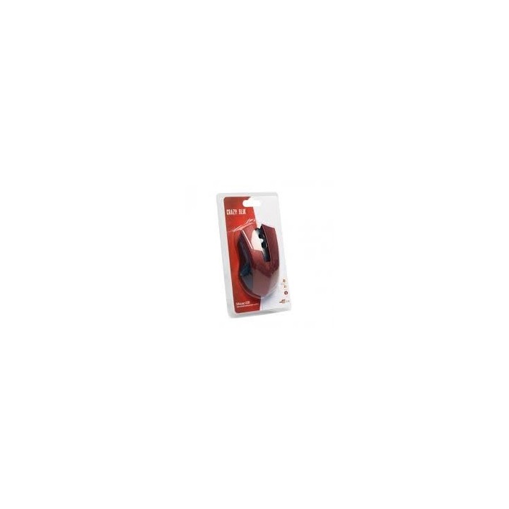 Ποντίκι DETECH Optical USB Ενσύρματο χρώμα Κόκκινο(957)