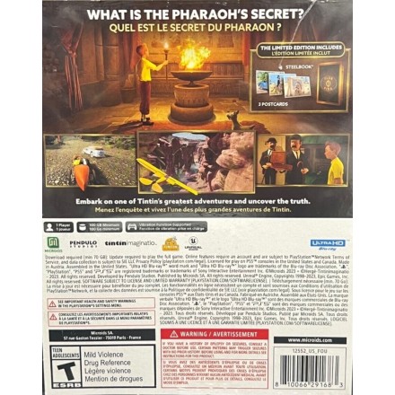 Tintin Reporter: Cigars of the Pharaoh Limited Edition PS5 Game