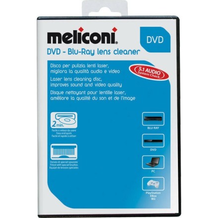 UNIVERSAL LASER LENS CLEANER CD / DVD καθαρισμού κεφαλή της Meliconi