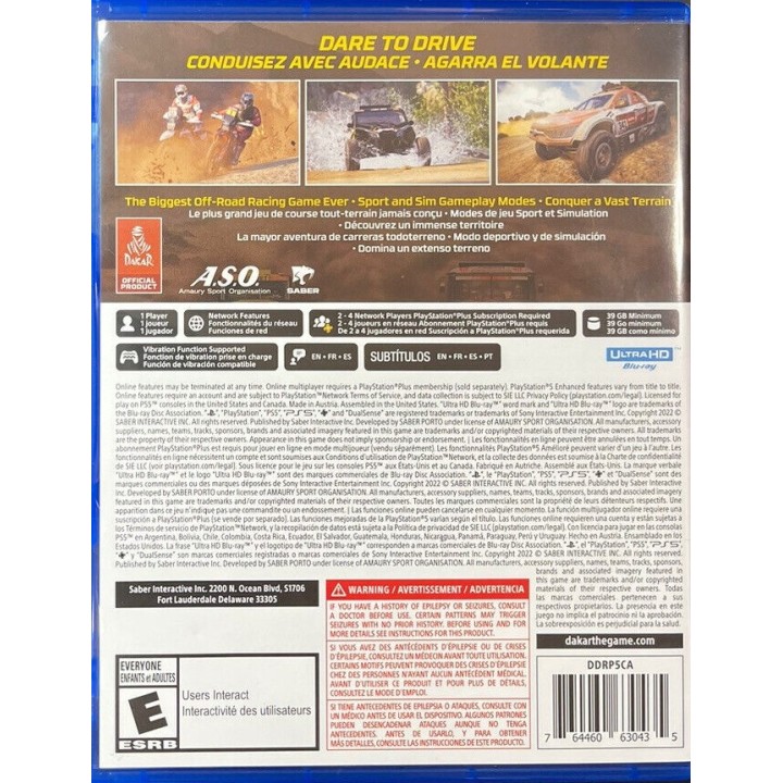 Dakar Desert Rally PS5 Game
