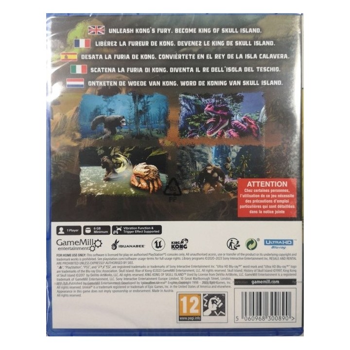 Skull Island: Rise of Kong PS5 Game