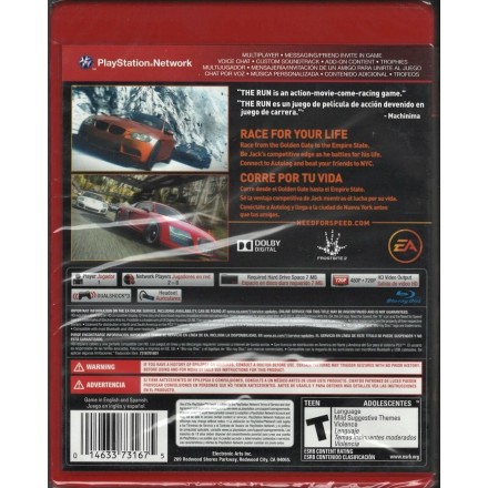 Need For Speed: The Run(GREATEST HITS) PS3 GAME