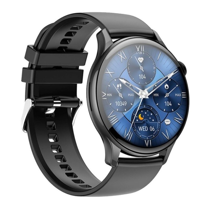 Hoco Y10 Pro 46mm Smartwatch με Παλμογράφο (Μαύρο)