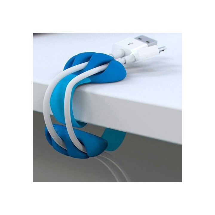 GRAB N GO SILICONE CABLE HOLDER BLUE GNG-158