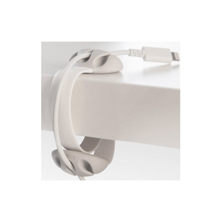 GRAB N GO SILICONE CABLE HOLDER WHITE GNG-154