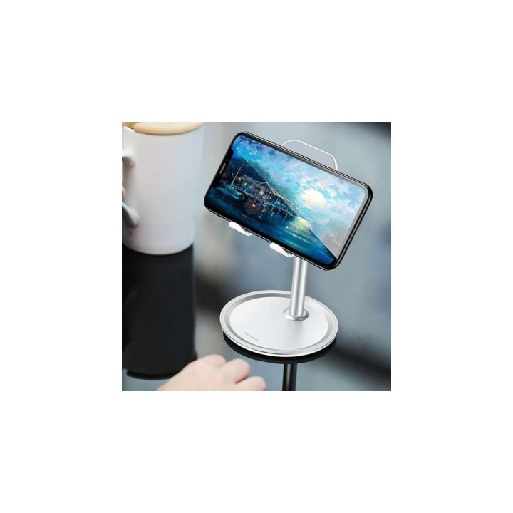 USAMS βάση smartphone US-ZJ048, ρυθμιζόμενη, μεταλλική, λευκή