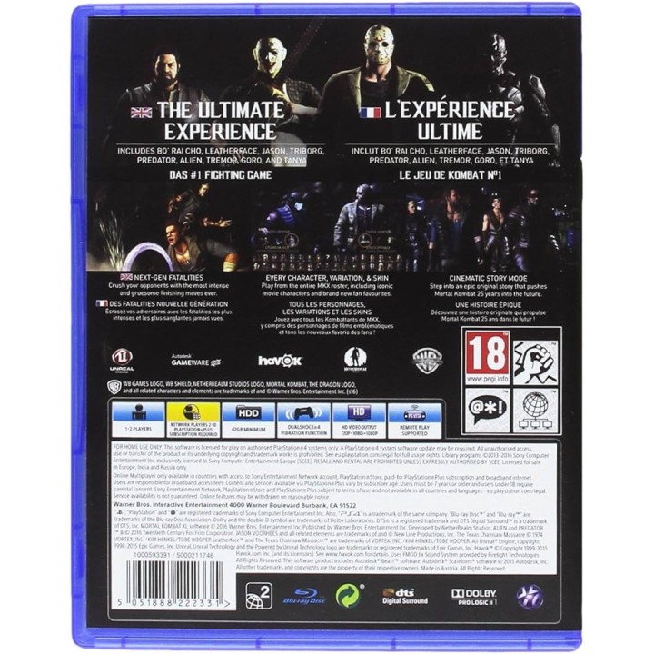 Mortal Kombat XL PS4 GAMES Used-Μεταχειρισμένο(CUSA-03679)