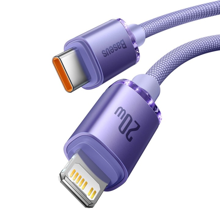 Baseus Crystal Shine Series Cable Type-C to Lightning 20W 2m Lilac
