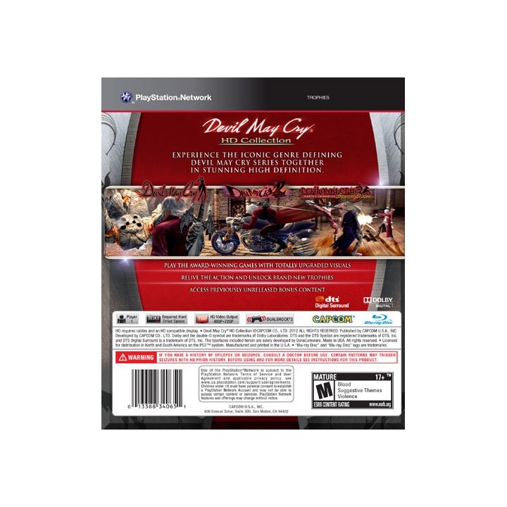 Devil May Cry HD Collection PS3 GAMES Used-Μεταχειρισμένο