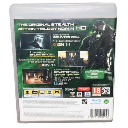 Tom Clancys Splinter Cell Trilogy HD PS3 Game Used-Μεταχειρισμένο