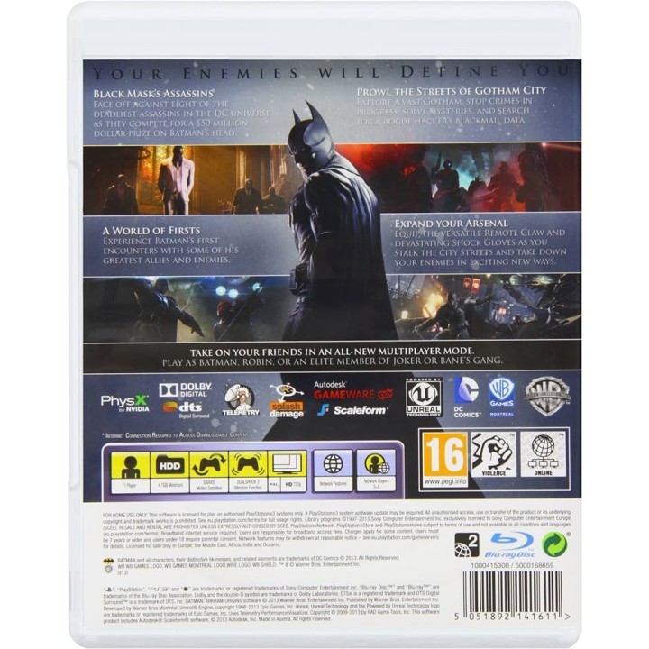 BATMAN ARKHAM ORIGINS (EU) PS3 GAMES Used-Μεταχειρισμένο