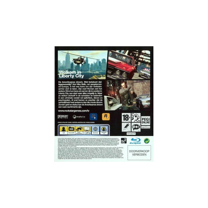 Grand Theft Auto (GTA) IV- Rockstar Games PS3 Game Used-Μεταχειρισμένο