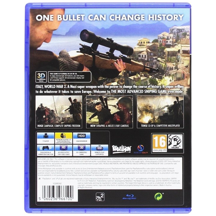Sniper Elite 4 PS4 Game Used-Μεταχειρισμένο