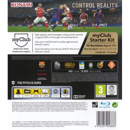 Pro Evolution Soccer 2017 με Ελληνική Εκφώνηση (PS4 GAMES) Used-Μεταχειρισμένο